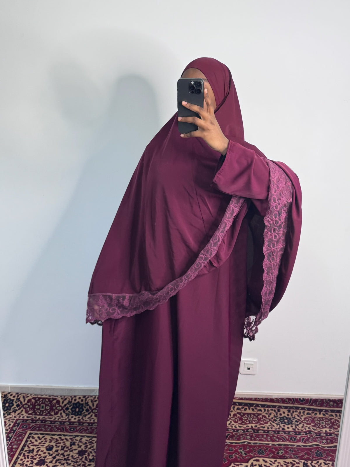 Prayer set dentelle