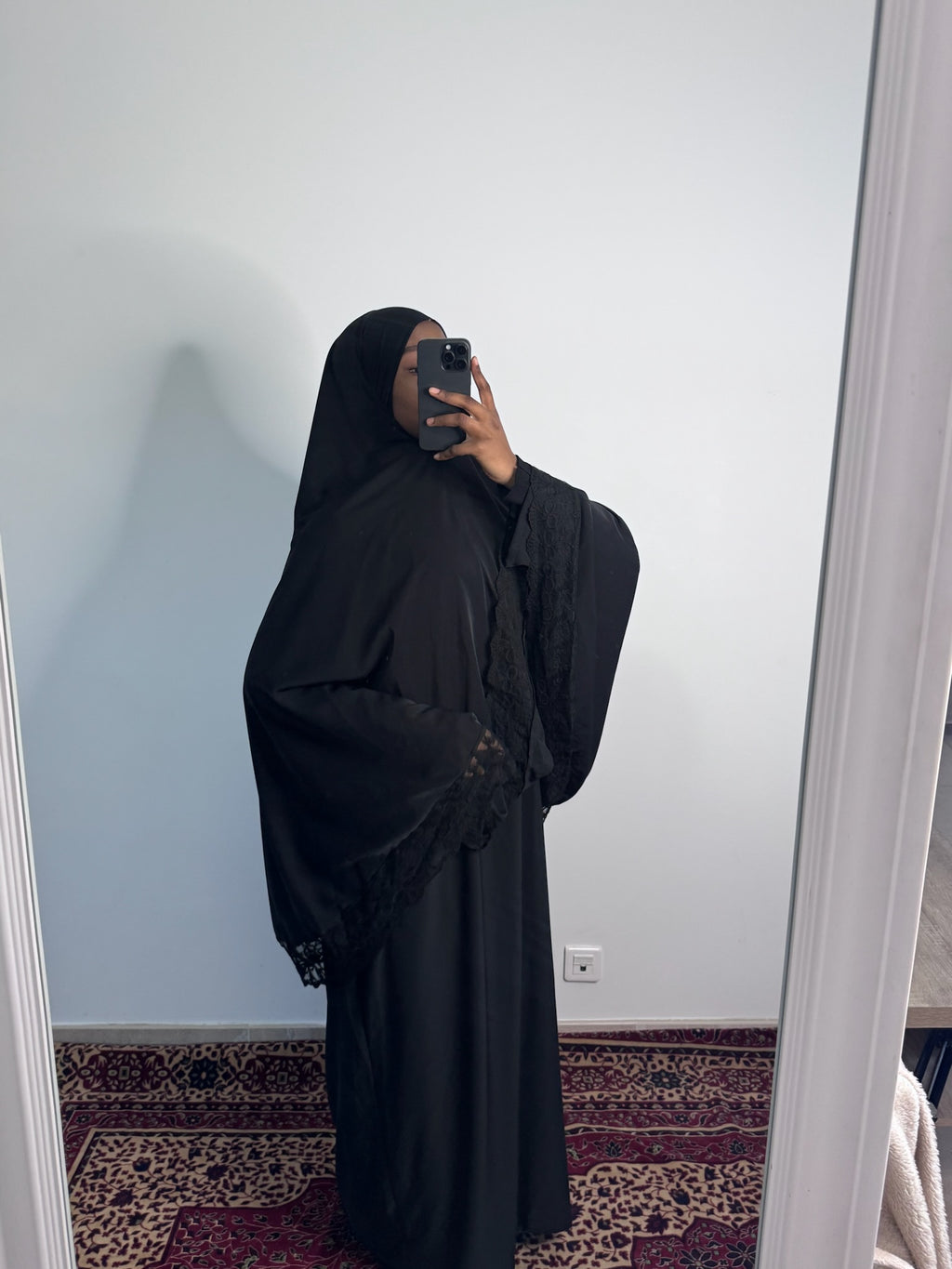 Prayer set dentelle