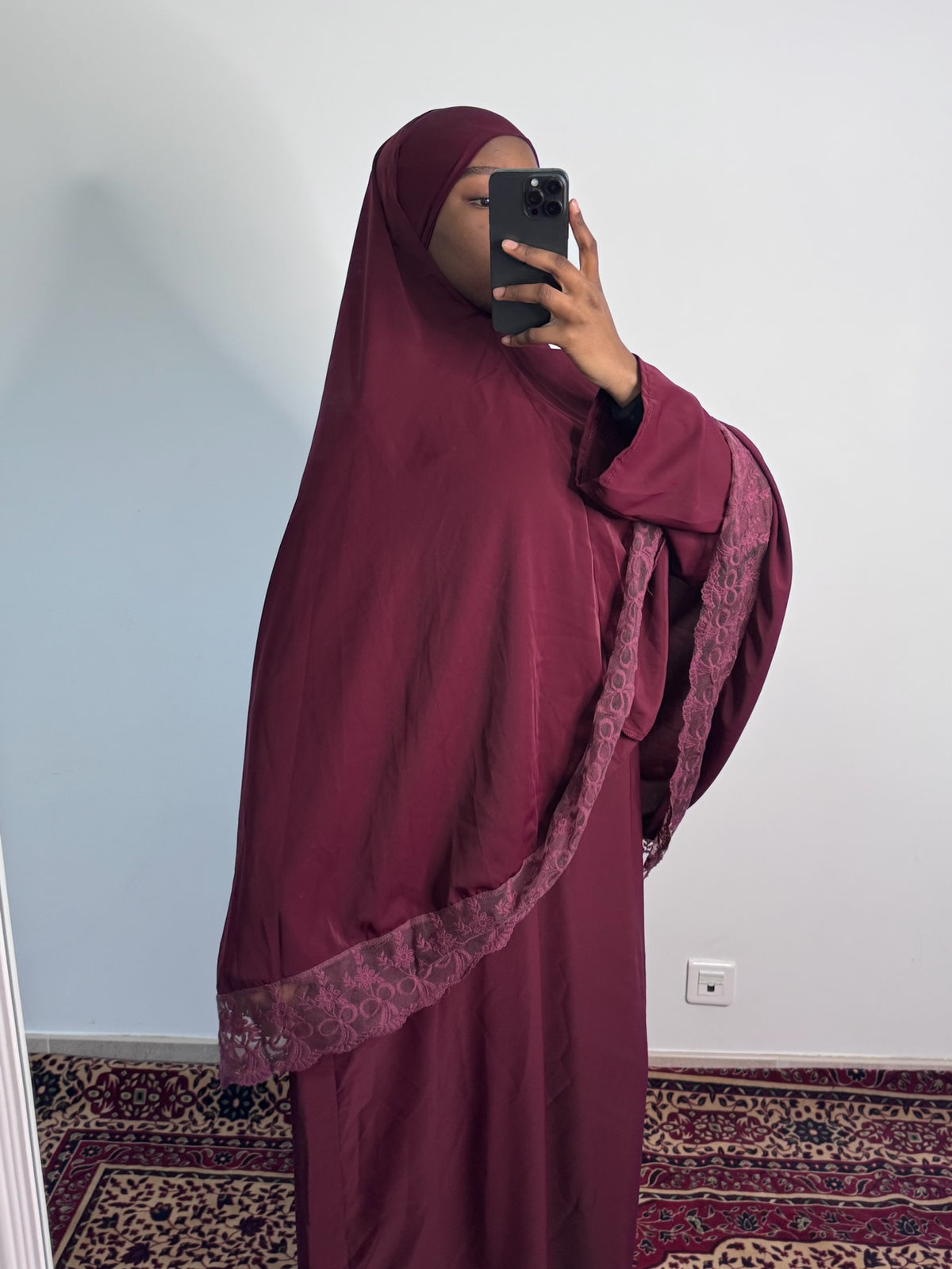 Prayer set dentelle