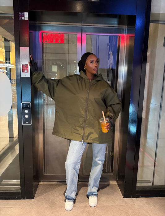 Imperméable oversize court